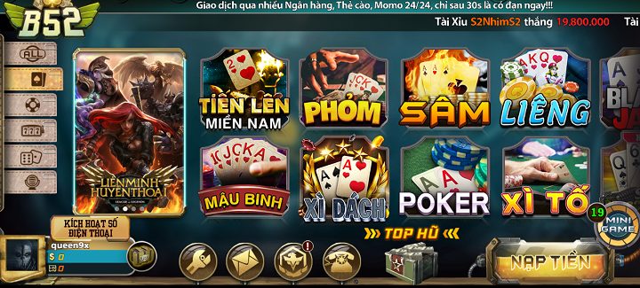 Cổng game bài B52